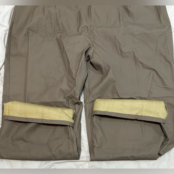 Faux leather wide leg trouser - Picture 5 of 6